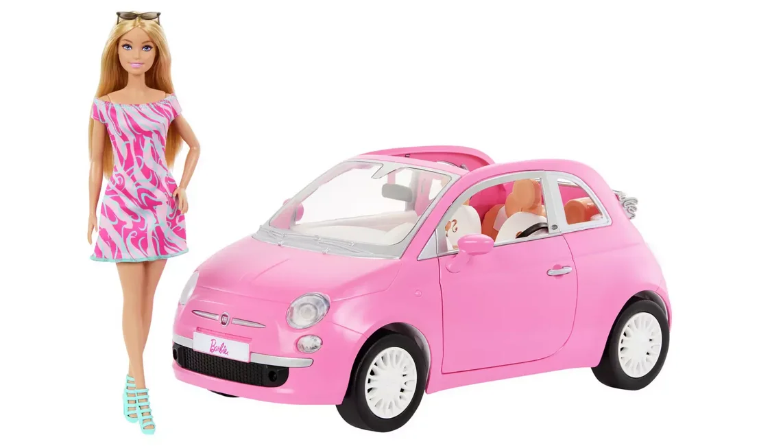 Barbie - Fiat Car Vehicles and Doll (HRG59)