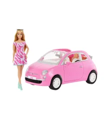 Barbie - Fiat Car Vehicles and Doll (HRG59)