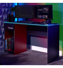 Xrocker Carbon-Tek Desk With Wireless Charging And Neo Fiber Led