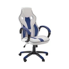 Xrocker Maverick Height Adjustable Office Gaming Chair - White And Blue