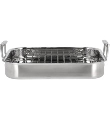 Pillivuyt - Gourmet Somme Roasting pan with grid 32 x 26.5 x 5.5 cm