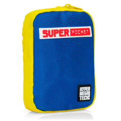 Blaze Evercade Hmt Super Pocket Fabric Case - Blue/Yellow