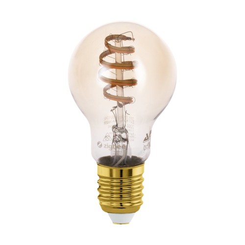 EGLO - E27 A60 Spiral Amber Smart Glödlampa - Zigbee & Bluetooth