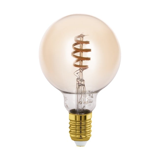 EGLO - E27 G95-spiraal, amber - TW - Zigbee, Bluetooth