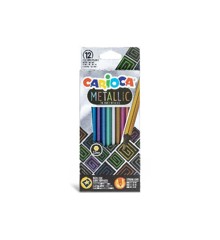 Carioca - Metallic colored pencils, 12 pcs (809417)