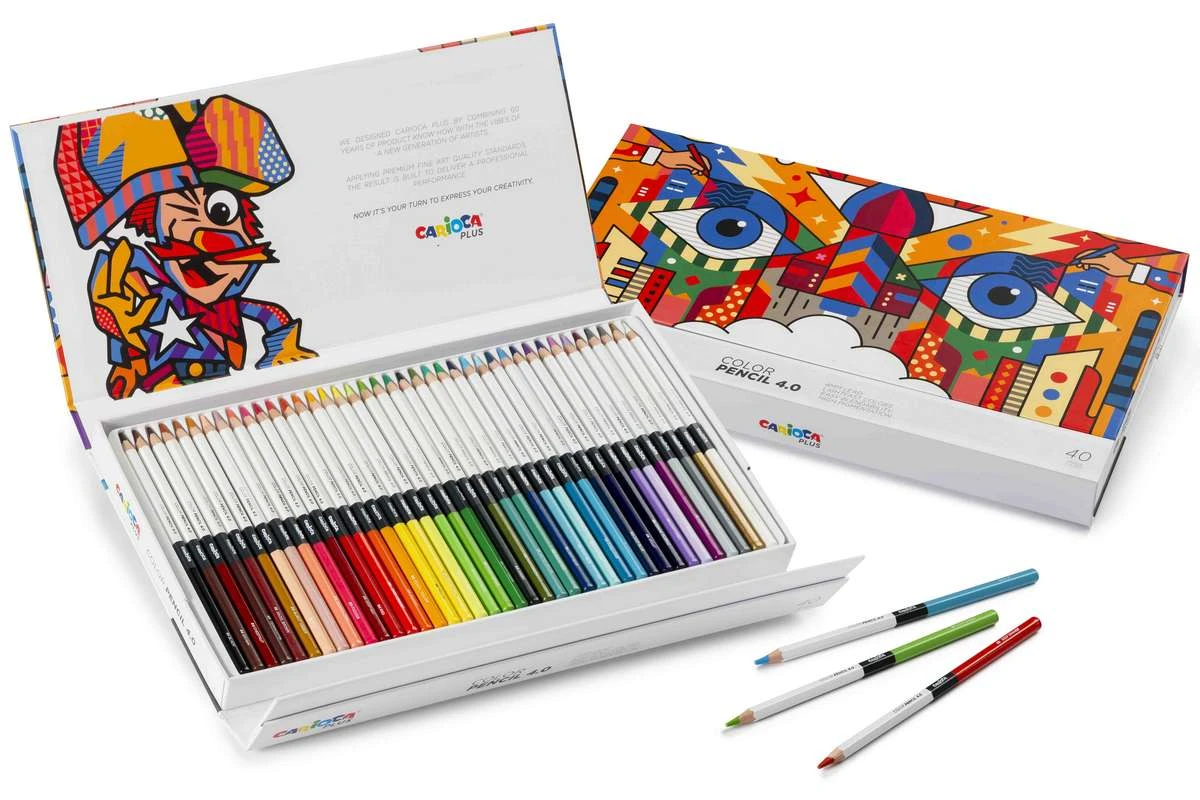 Carioca Plus - Colored pencils 4mm, 40 pcs (809308) - Leker