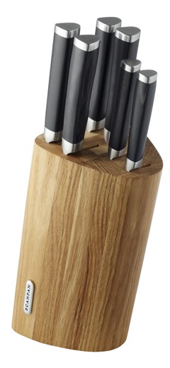 Scanpan - Maitre D Knife Block + 6 Knives