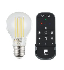 EGLO - Sæt 2x E27 A60, fjernbetjening - Hvid - Zigbee, Bluetooth