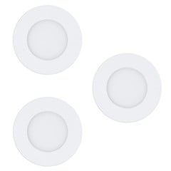 EGLO - Set 3x Fueva-Z infälld vit Ø8,5 - TW - Zigbee, Bluetooth