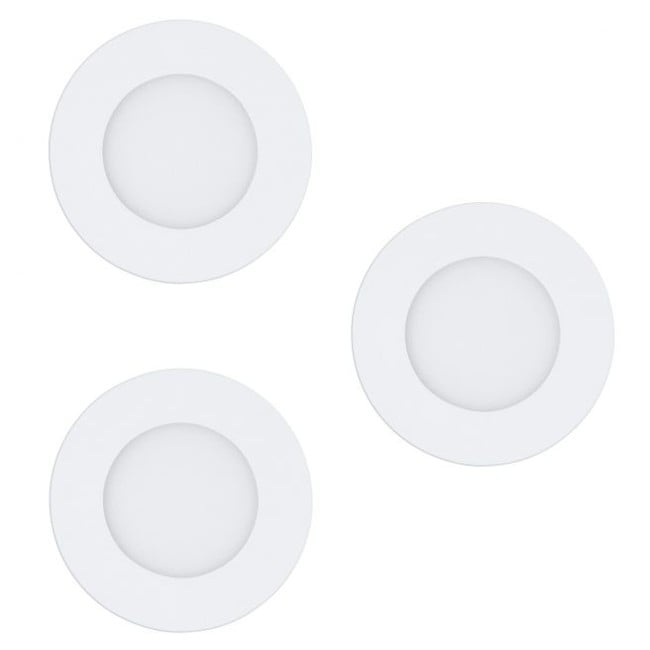 EGLO - Set of 3x Fueva-Z recessed white Ø8.5 - TW - Zigbee, Bluetooth