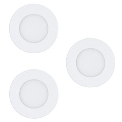 EGLO - Set of 3x Fueva-Z recessed white Ø8.5 - TW - Zigbee, Bluetooth