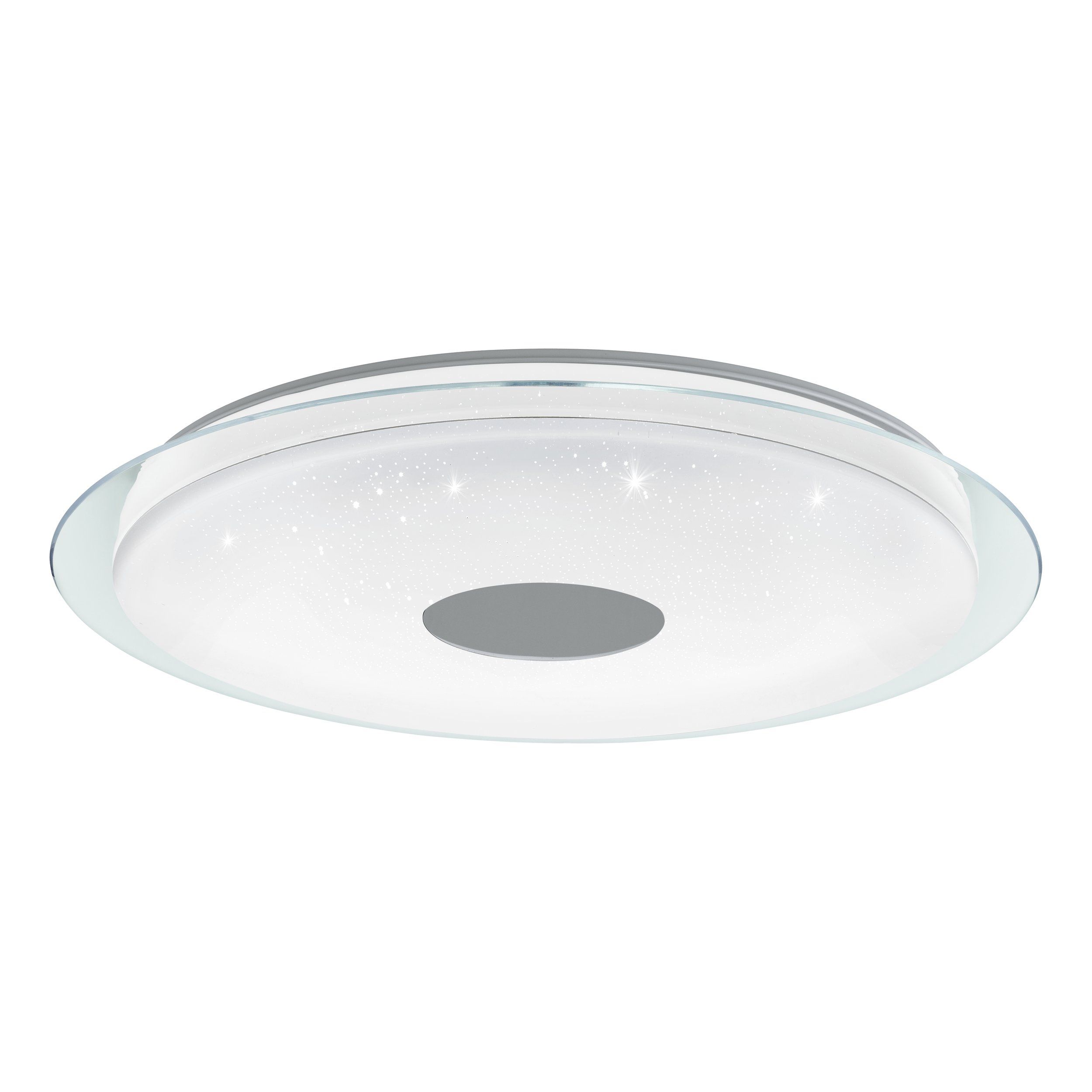 - Totari-Z taklampe krom og hvit med krystalleffektØ77 - TW - Zigbee, Bluetooth