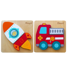 Magni - Firetruck/Rocket puzzle (3937)