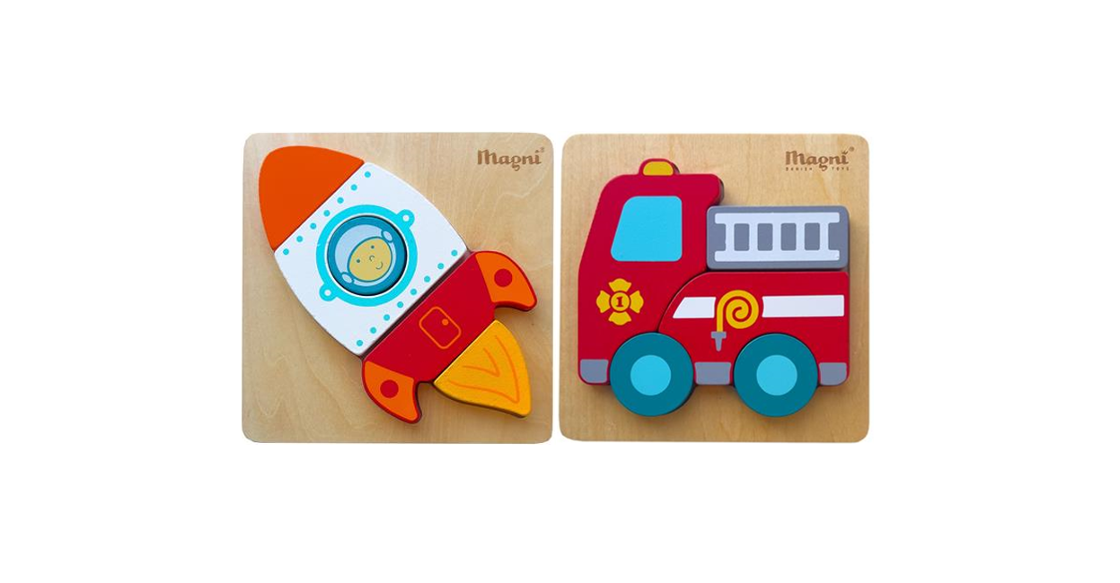 Magni - Firetruck/Rocket puzzle (3937)