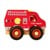 Magni - Wooden fire truck with rubber wheels (2632) thumbnail-2