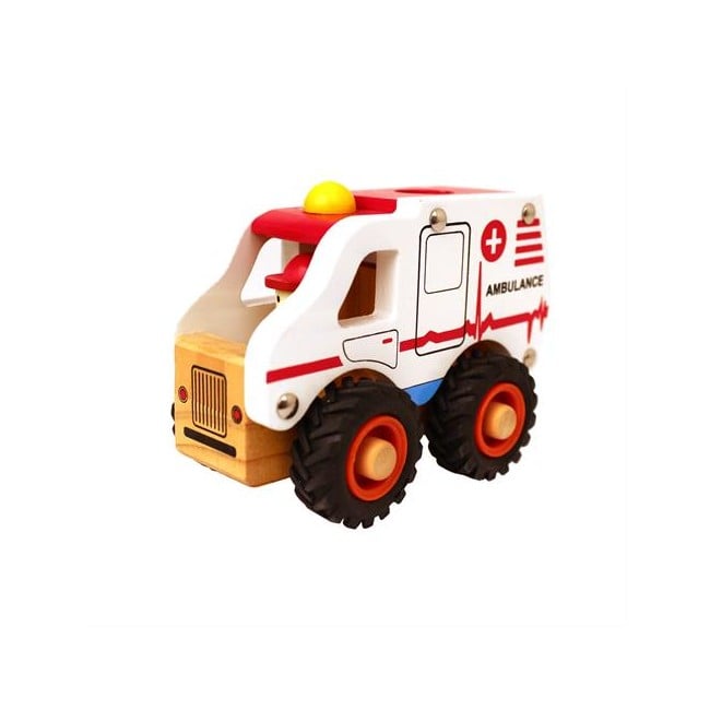 Magni - ambulance træ legetøj