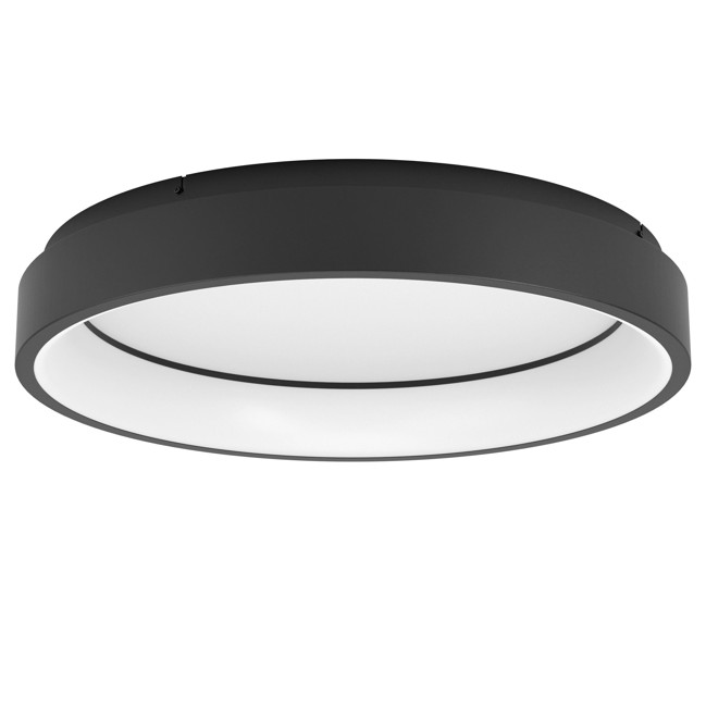 EGLO - Marghera-Z ceiling lamp black Ø60 - RGB + TW - Zigbee, Bluetooth