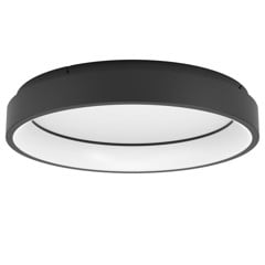 EGLO - Marghera-Z ceiling lamp black Ø60 - RGB + TW - Zigbee, Bluetooth