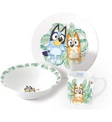 Stor - 3-Piece Ceramic Gift Set - Bluey  (88055)