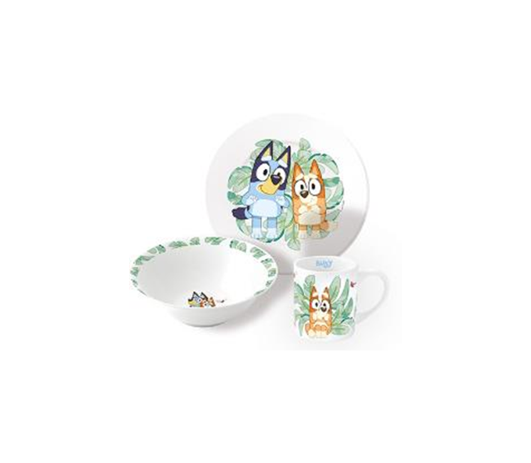 Stor - 3-Piece Ceramic Gift Set - Bluey  (88055)