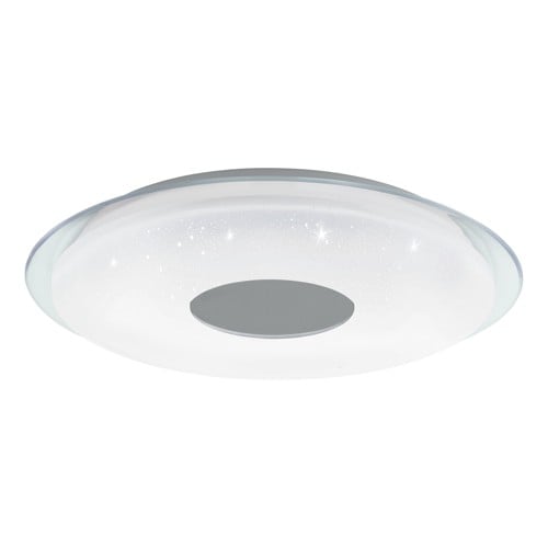 EGLO Lanciano-Z Smart Taklampa Ø45 – Krom/Vit med Kristalleffekt – Tunable White – Zigbee & Bluetooth