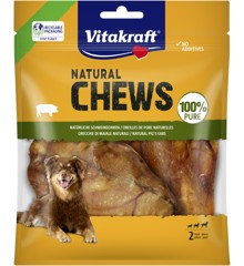 Vitakraft - BLAND 4 FOR 119 - NATURAL CHEWS naturlige griseører tørret til hunde 2 stk