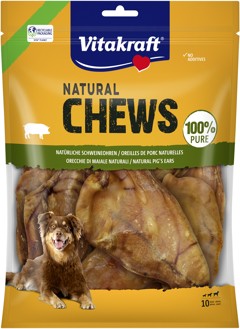 Vitakraft - NATURAL CHEWS Griseøre til Hunde  10 stk