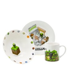 Stor - 3-Piece Ceramic Gift Set - Minecraft  (40485)