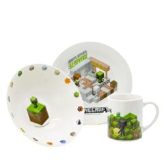 Stor - 3-Piece Ceramic Gift Set - Minecraft  (40485)