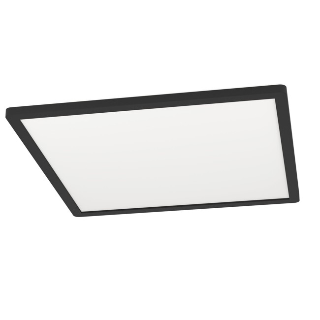 EGLO - Rovito-Z plafondlamp zwart 42x42 - RGB + TW - Zigbee, Bluetooth