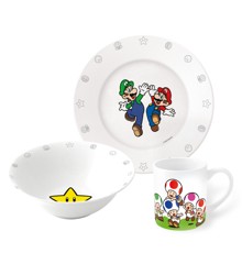 Stor - 3-Piece Ceramic Gift Set - Super Mario (20045)