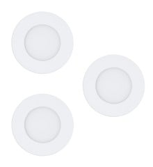 EGLO - Set of 3x Fueva-Z Recessed Lights, White Ø8.5 - TW - Zigbee, Bluetooth