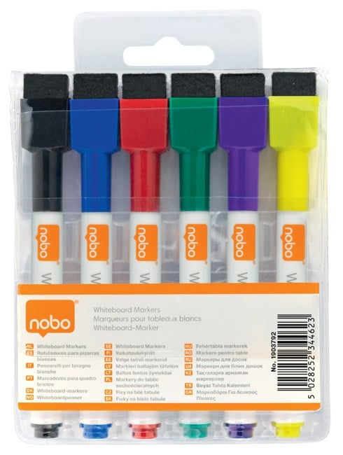 Nobo - Whiteboard Marker Mini 6 Pieces