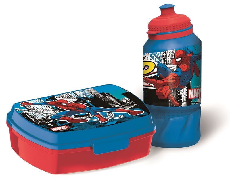 Spiderman - Lunchbox&Water Bottle (51373) - Leker