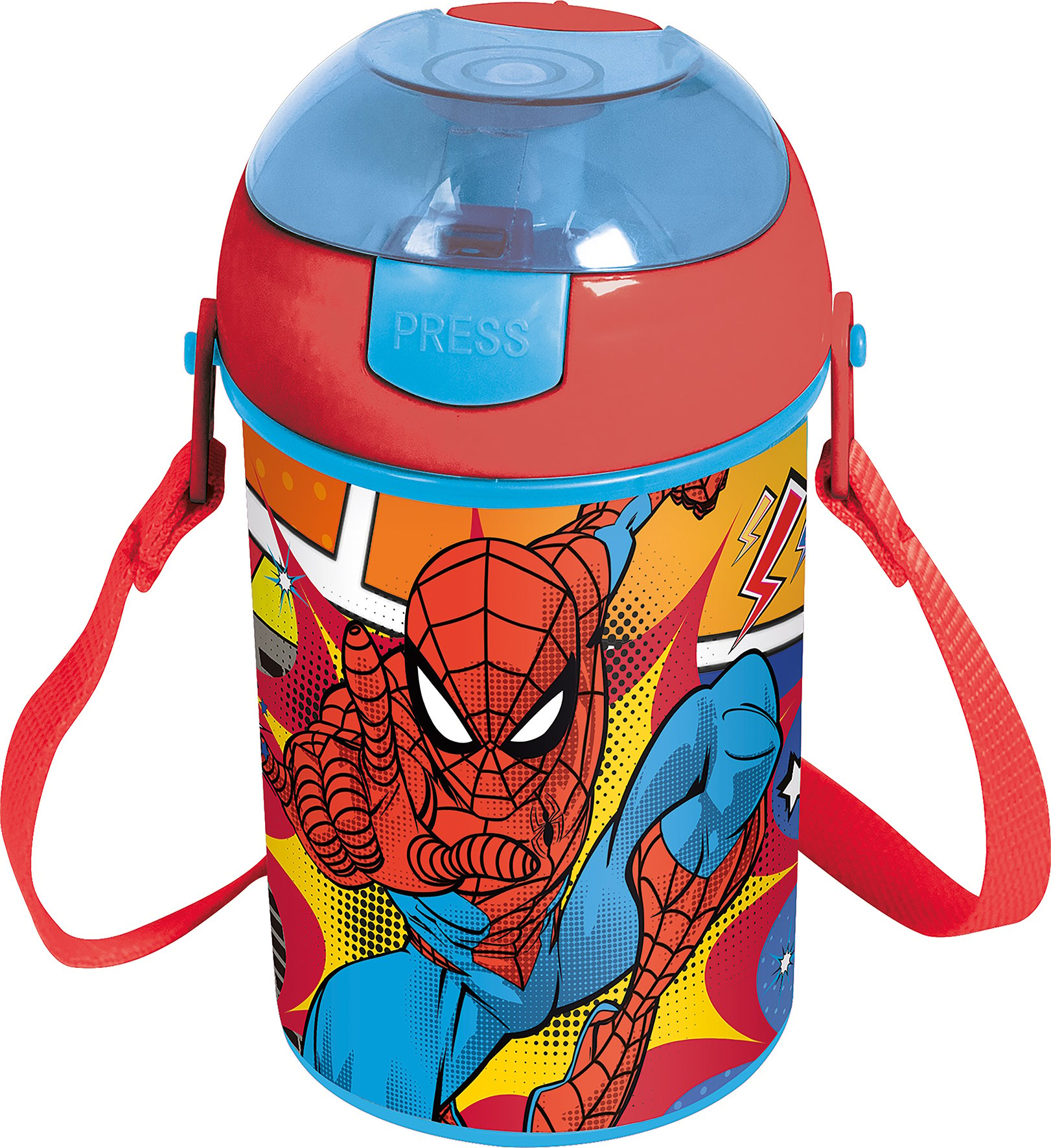 Spiderman - Pop-Up Drinking Bottle (74769) - Leker