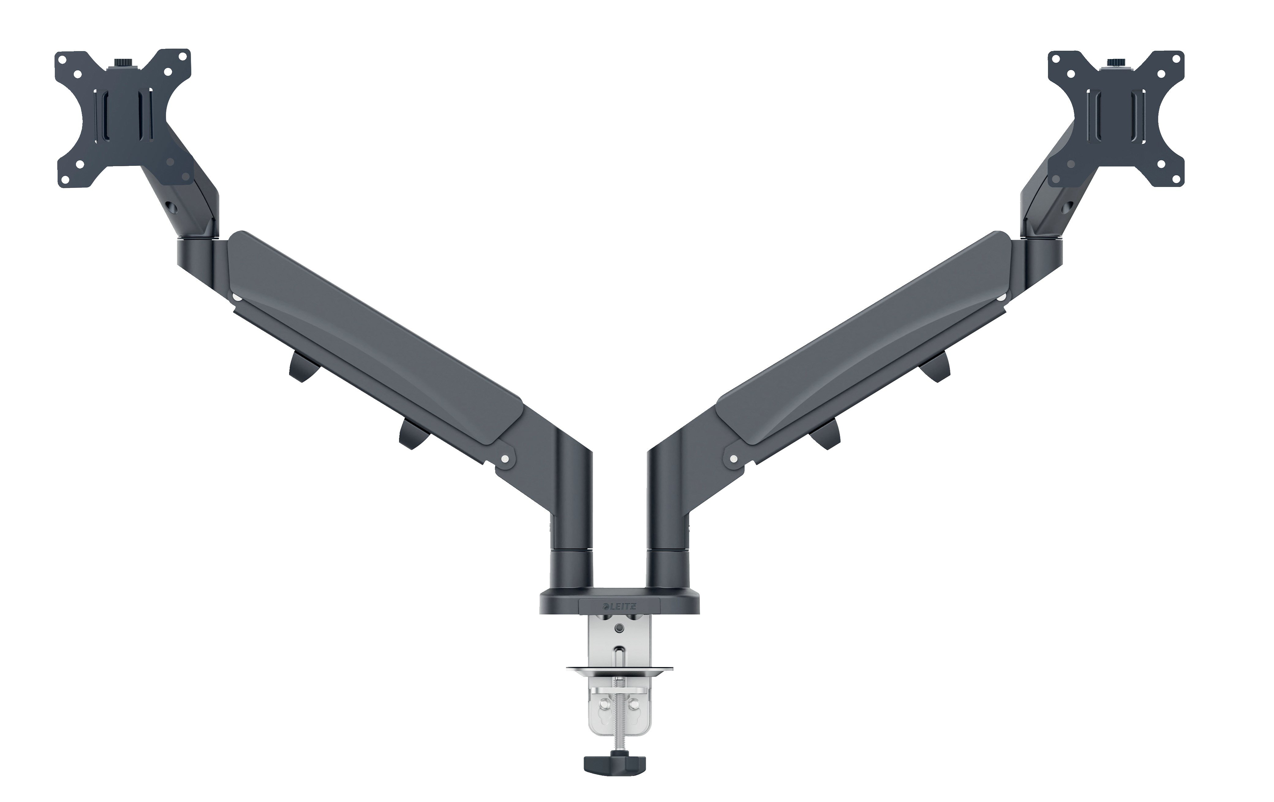 Leitz - Ergo Monitor arm space-saving dual - Dark grey
