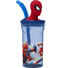 Stor - Drikkeglass, 3D figur - Spiderman