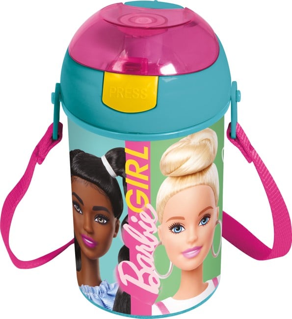 Stor - Pop-Up Drinking Bottle - Barbie  (15969)