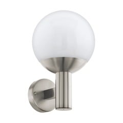 EGLO - Nisia-Z outdoor wall lamp stainless steel and white - RGB + TW - Zigbee, Bluetooth