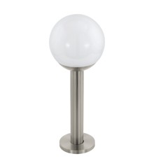 EGLO - Nisia-Z outdoor floor lamp stainless steel and white H52.5 - RGB + TW - Zigbee, Bluetooth