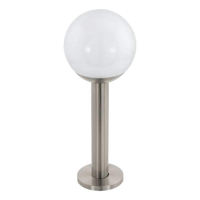 EGLO - Nisia-Z outdoor floor lamp stainless steel and white H52.5 - RGB + TW - Zigbee, Bluetooth