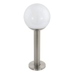 EGLO - Nisia-Z outdoor floor lamp stainless steel and white H52.5 - RGB + TW - Zigbee, Bluetooth