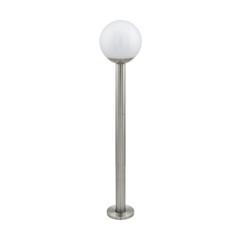 EGLO - Nisia-Z Außen-Stehlampe Edelstahl und Weiß H98 - RGB + TW - Zigbee, Bluetooth