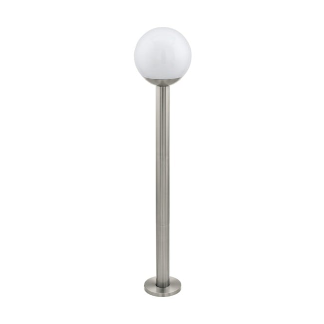 EGLO - Nisia-Z outdoor floor lamp stainless steel and white H98 - RGB + TW - Zigbee, Bluetooth