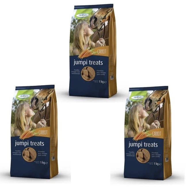 Aveve - 3 x Jumpi Carrot, Horse snacks 1 kg