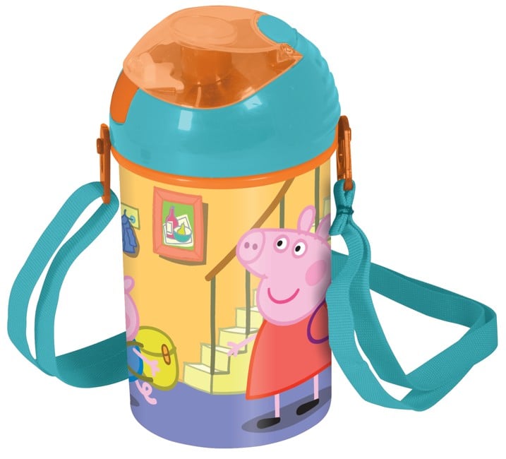 Stor - Pop-Up Drinking Bottle - Peppa Pig (48669)