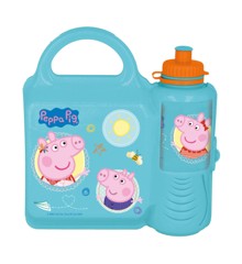 Stor - Lunchbox & Water Bottle - Peppa Pig (13972)