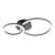 EGLO - Paranday-Z ceiling lamp w/circles black 44.5x30 - TW - Zigbee, Bluetooth thumbnail-1