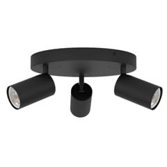 EGLO - Telimbela-Z spot rondel zwart - RGB + TW - Zigbee, Bluetooth