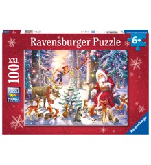 Ravensburger - Puslespil Christmas In The Forest 100 brikker